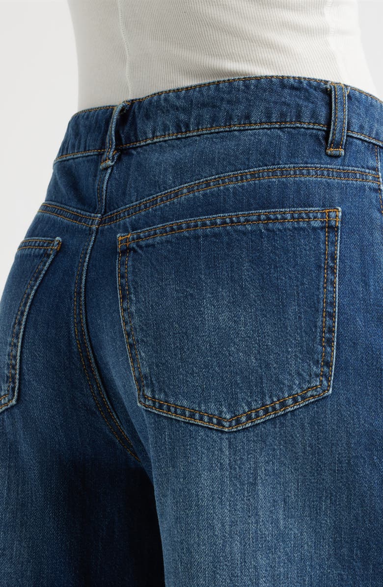 1822 Denim Drawstring High Waist Wide Leg Jeans, Alternate, color, Adelaide