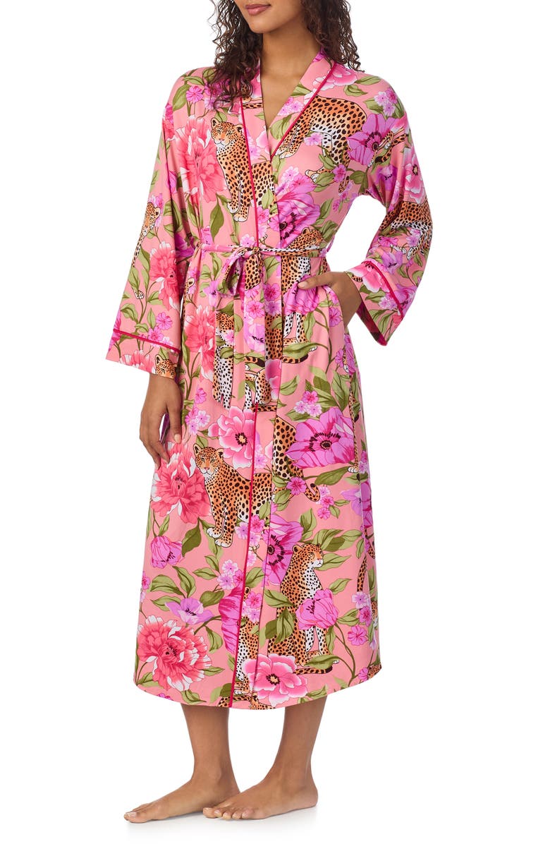 Room Service Pjs Print Long Robe, Alternate, color,