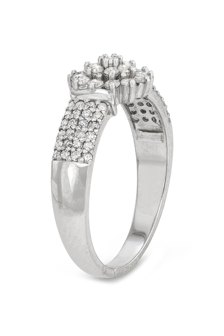 Sterling Silver Diamond Bridal Ring - 0.525Ct., Alternate, color, WHITE