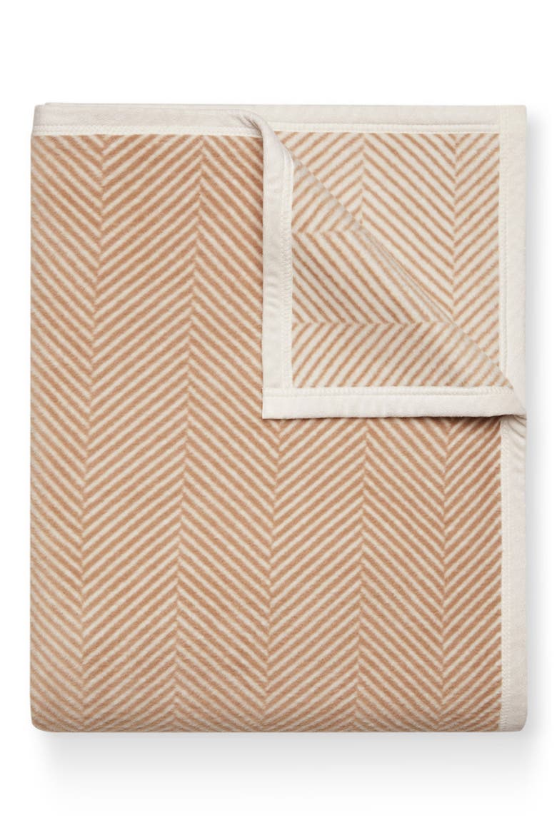 Harborview Herringbone Throw Blanket, Main, color, TAN