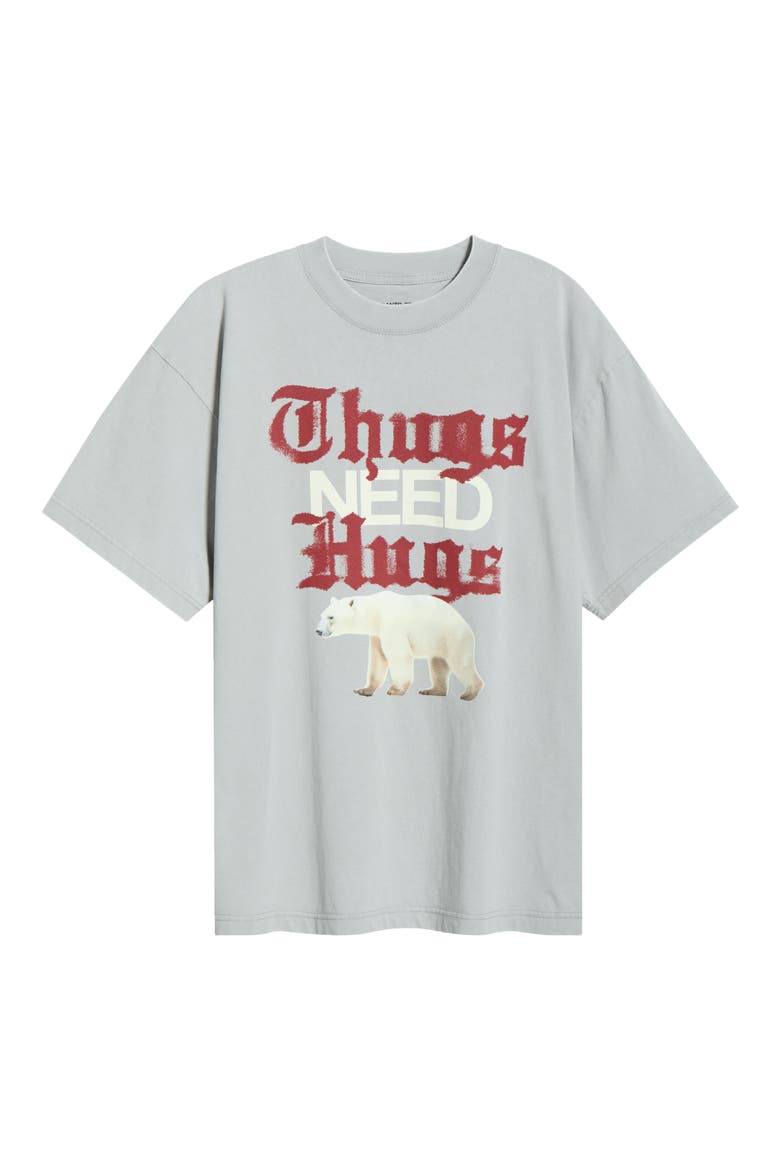 x Marcus Buchecha Thugs Bear Graphic T-Shirt, Alternate, color, CEMENT