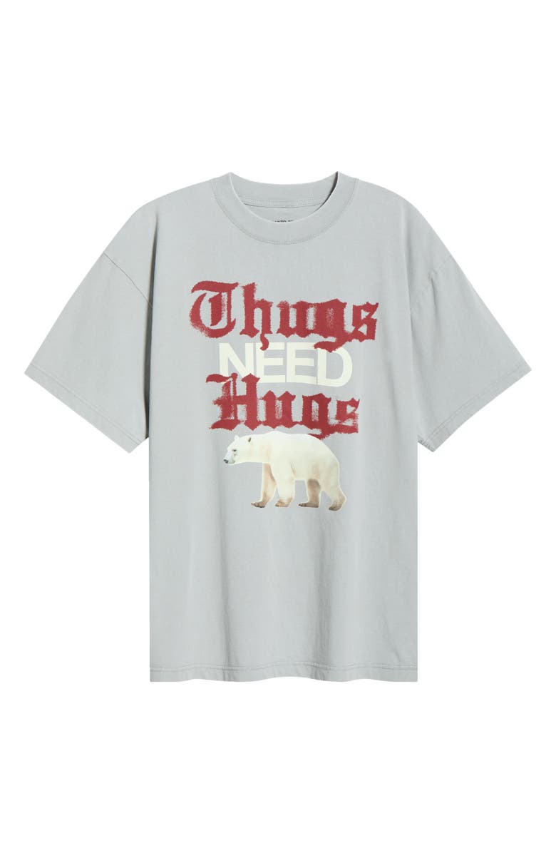 SANTO STUDIO x Marcus Buchecha Thugs Bear Graphic T-Shirt, Alternate, color, Cement