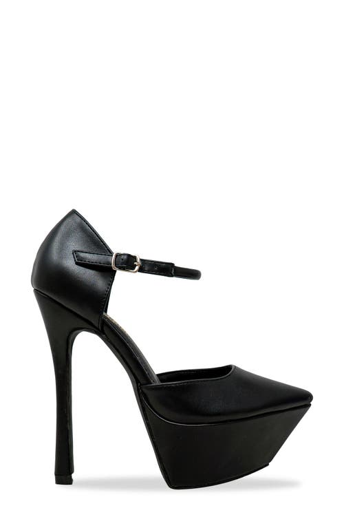 CHASE & CHLOE CHASE AND CHLOE POINTY TOE D'ORSAY PLATFORM PUMP 