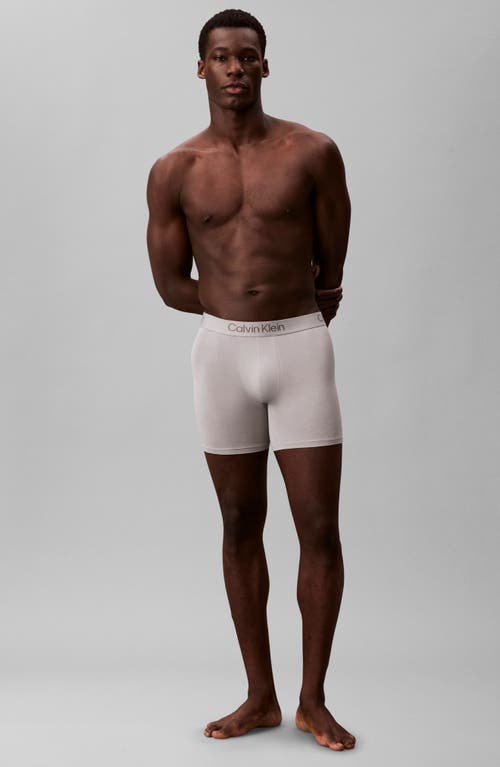 Calvin Klein Ultra-soft Stretch Modal 3-pack Boxer Briefs In Gray