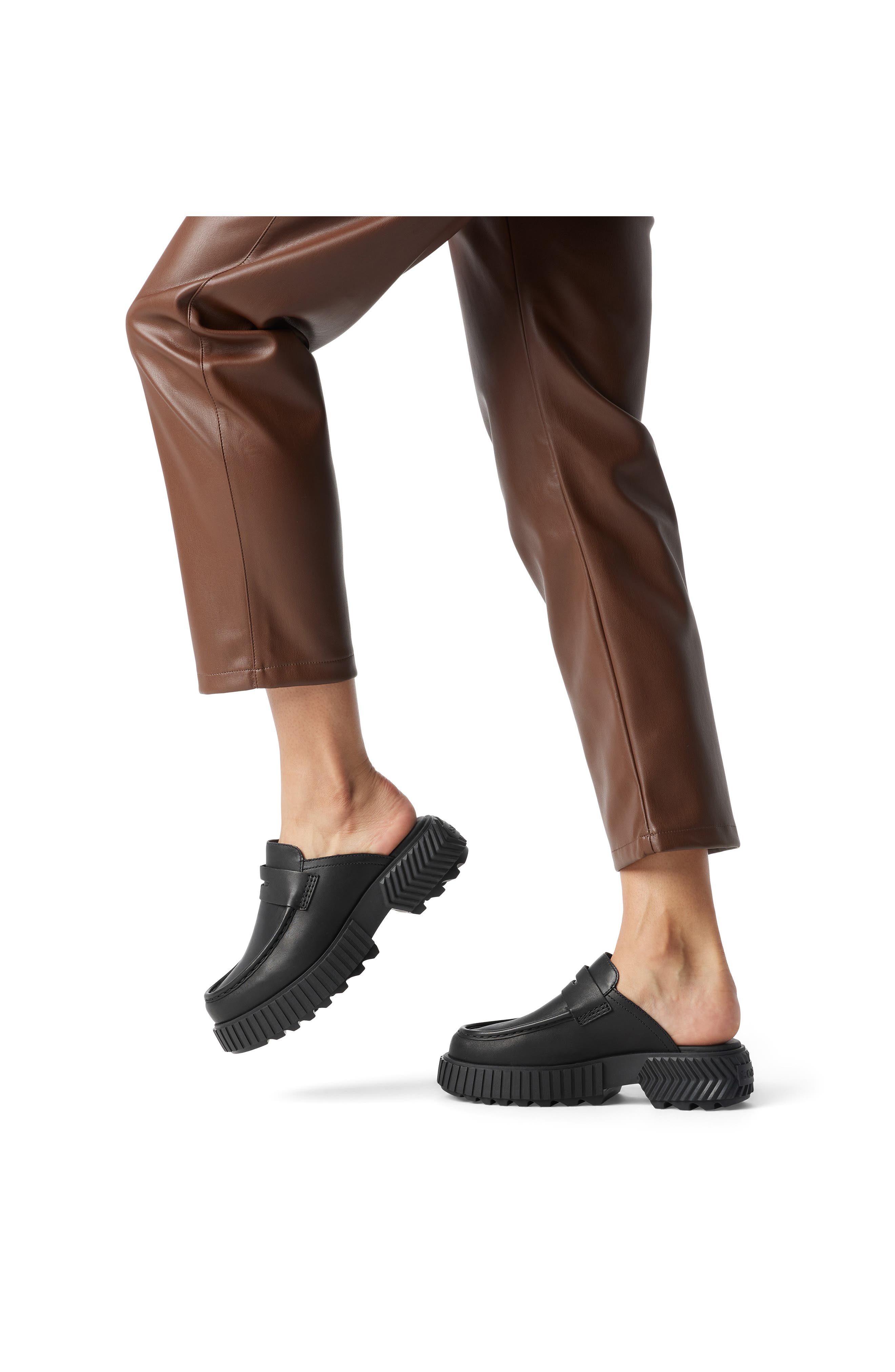 SOREL Ona Ave Penny Loafer Mule, Alternate, color, Black/ Jet