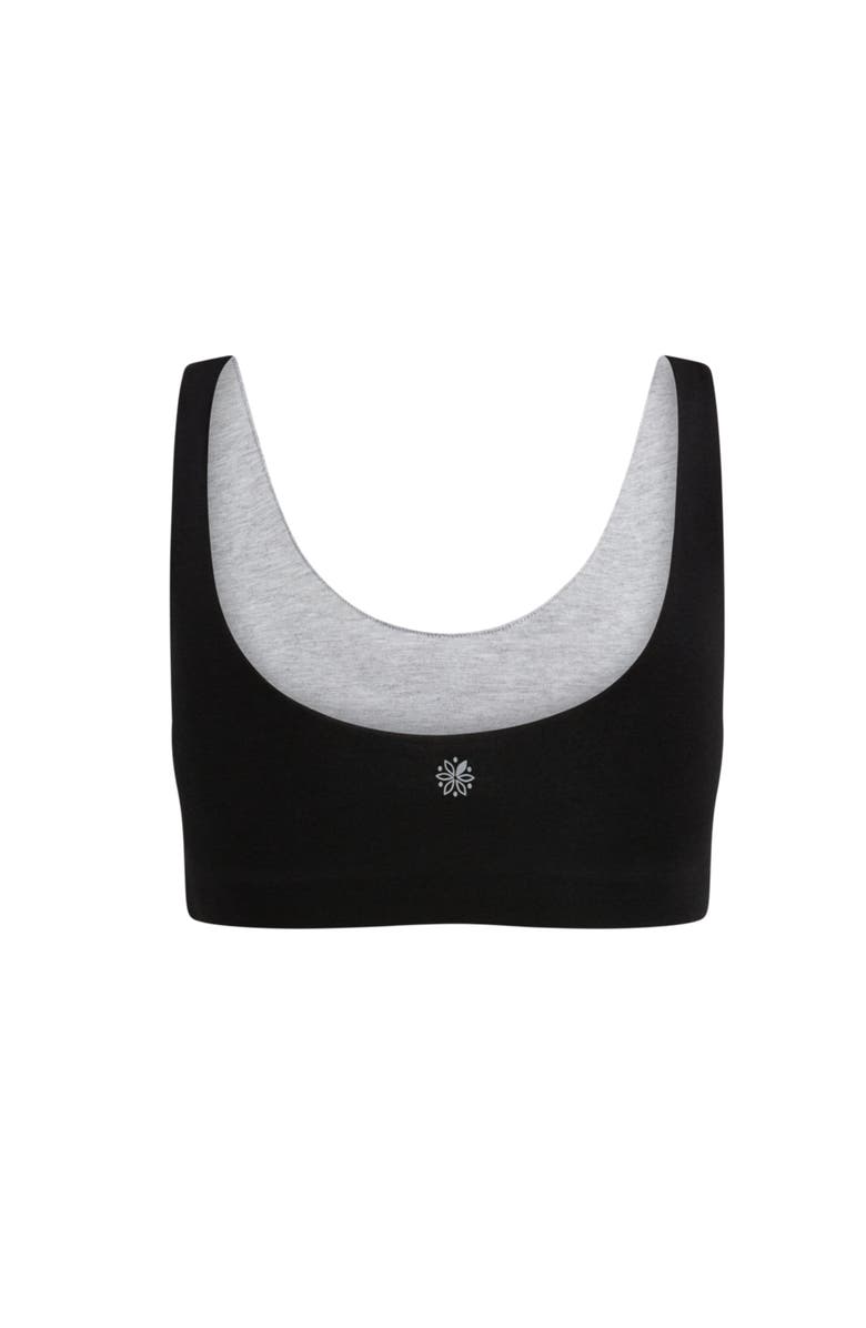 Bleuet Aster Reversible Girls Tank Bra, Alternate, color, Black-Grey
