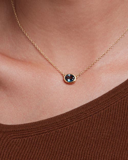 Eloise Jewelry Ellipse Necklace With Gemstone In Gold