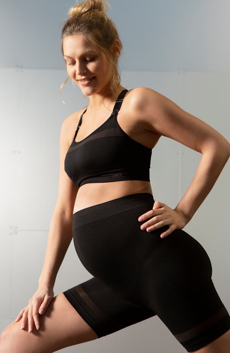 Cache Coeur Sport and maternity bike short Woma, Alternate, color, Black