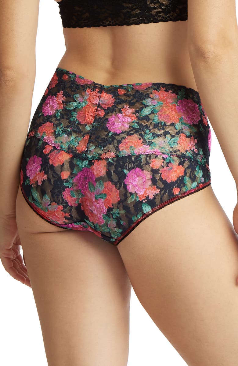 Hanky Panky Floral Retro Lace Vikini, Alternate, color, Autobiography