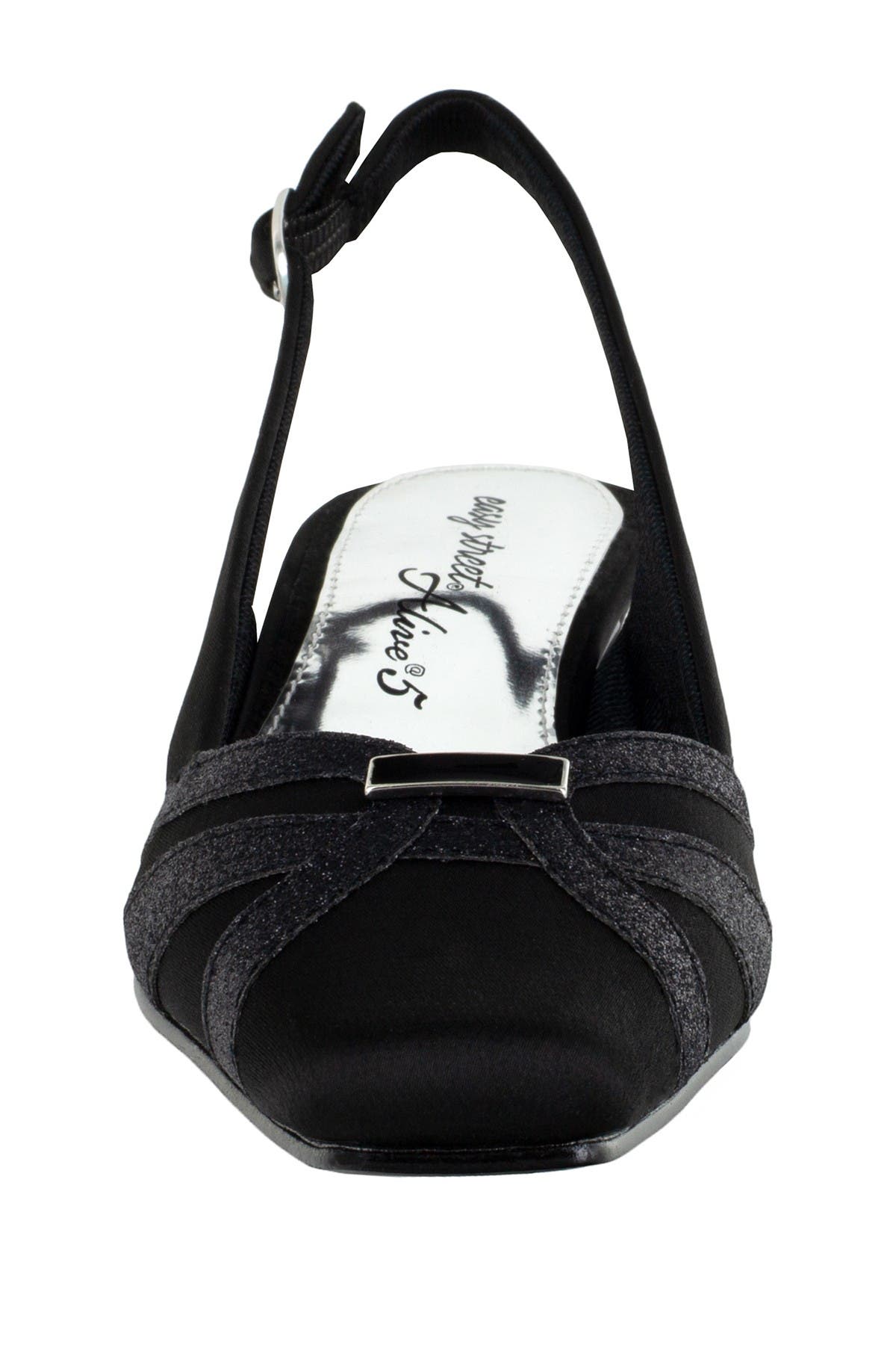 EASY STREET Pilar Square Toe Slingback Kitten Heel - Multiple Widths Available, Alternate, color, 