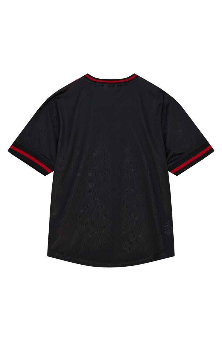 Mitchell & Ness Men's Mitchell & Ness  Red Chicago Bulls Jumbotron 3.0 Mesh V-Neck T-Shirt, Alternate, color, Red