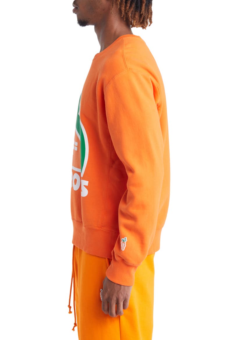 Home Graphic Crewneck Sweatshirt, Alternate, color, ORANGE