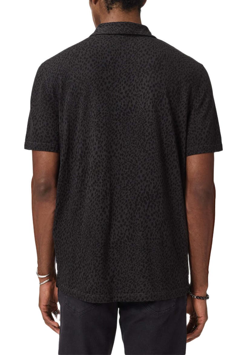 Marcel Distorted Dot Jacquard Polo, Alternate, color, CHARCOAL