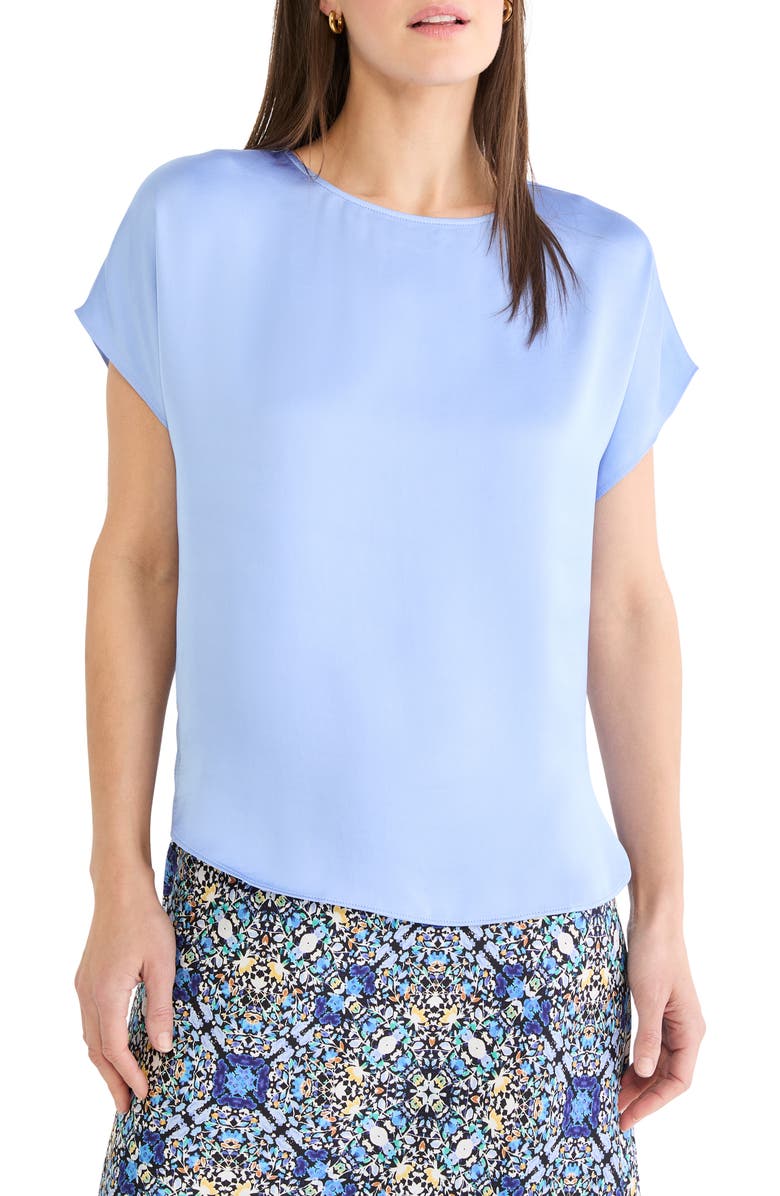 NIC+ZOE Day Gloss Top, Main, color, French Blue