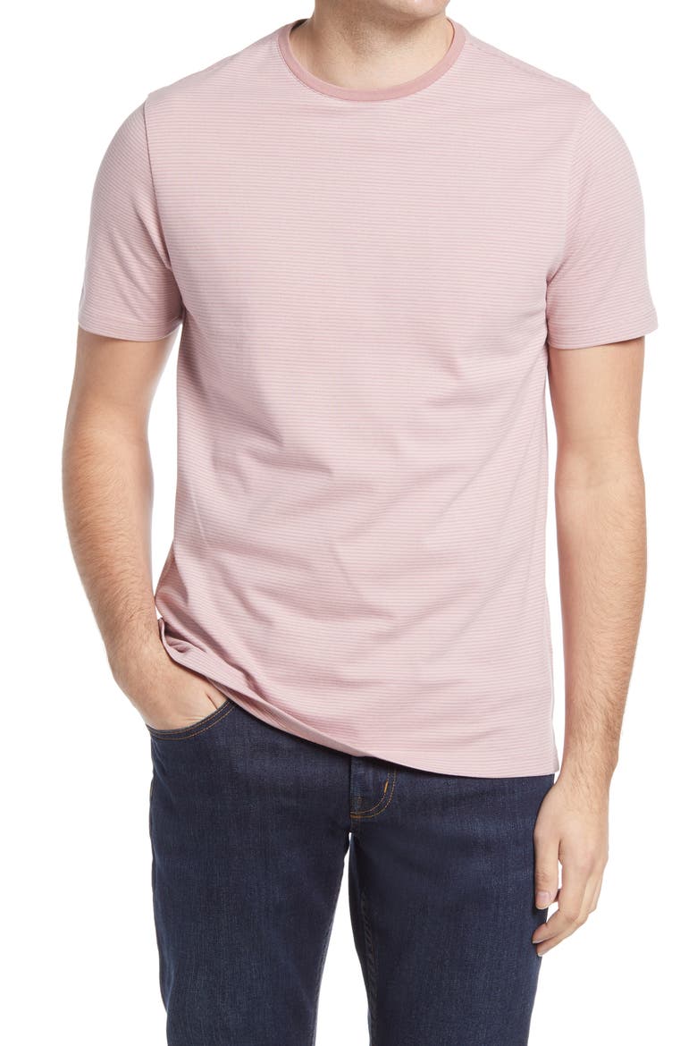 Men's Bancroft Pinstripe T-Shirt, Main, color, CORAL