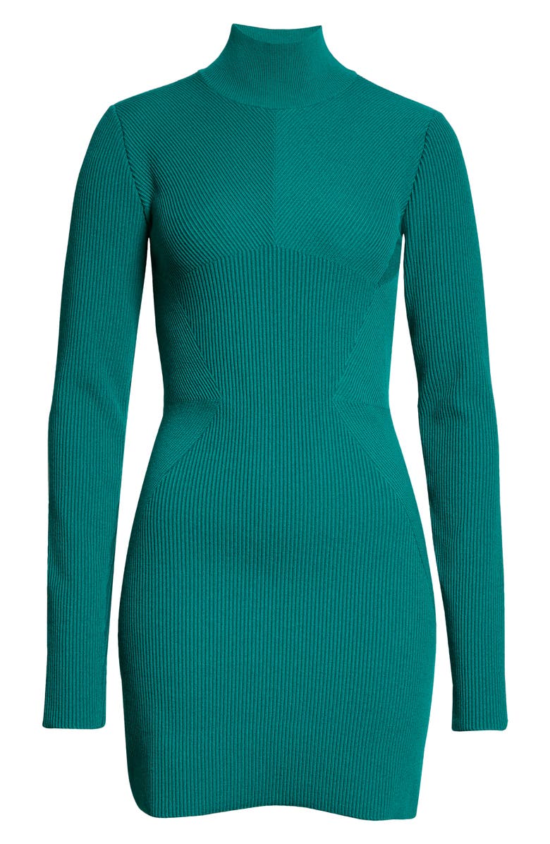 GAUGE81 Minas Long Sleeve Merino Wool Blend Turtleneck Minidress, Alternate, color, 