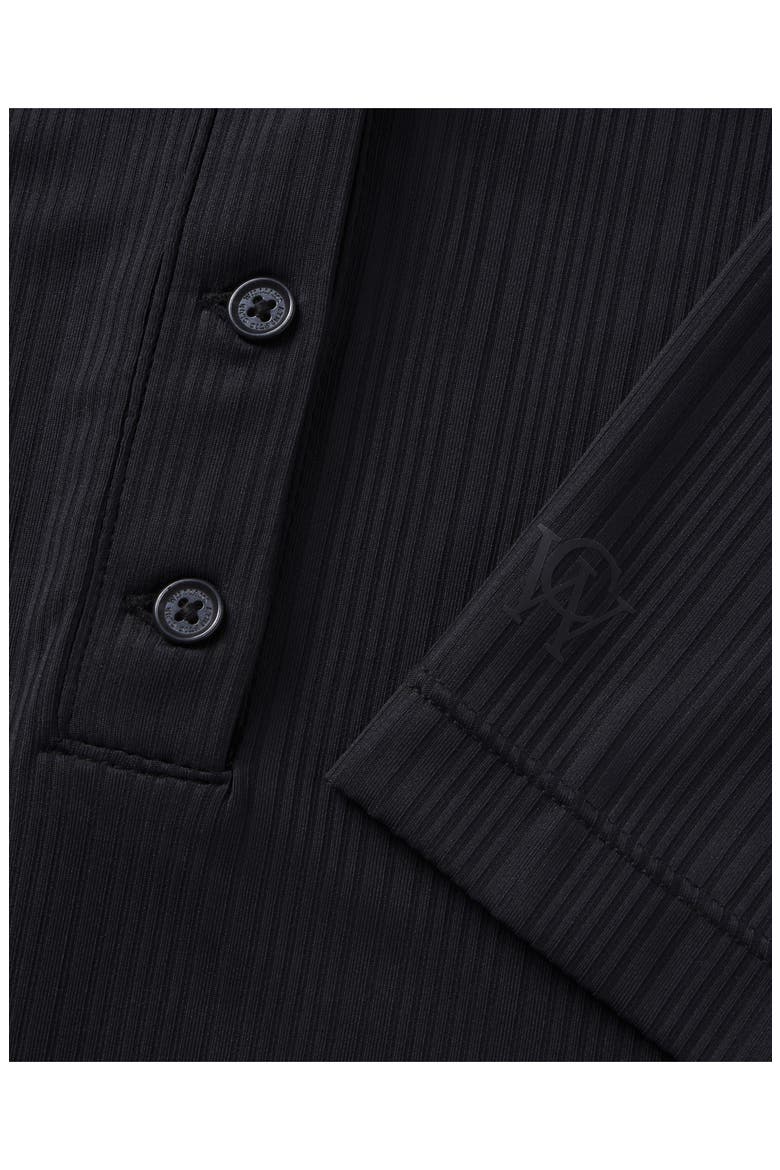 Lindsey Performance Textured Polo, Alternate, color, BLACK