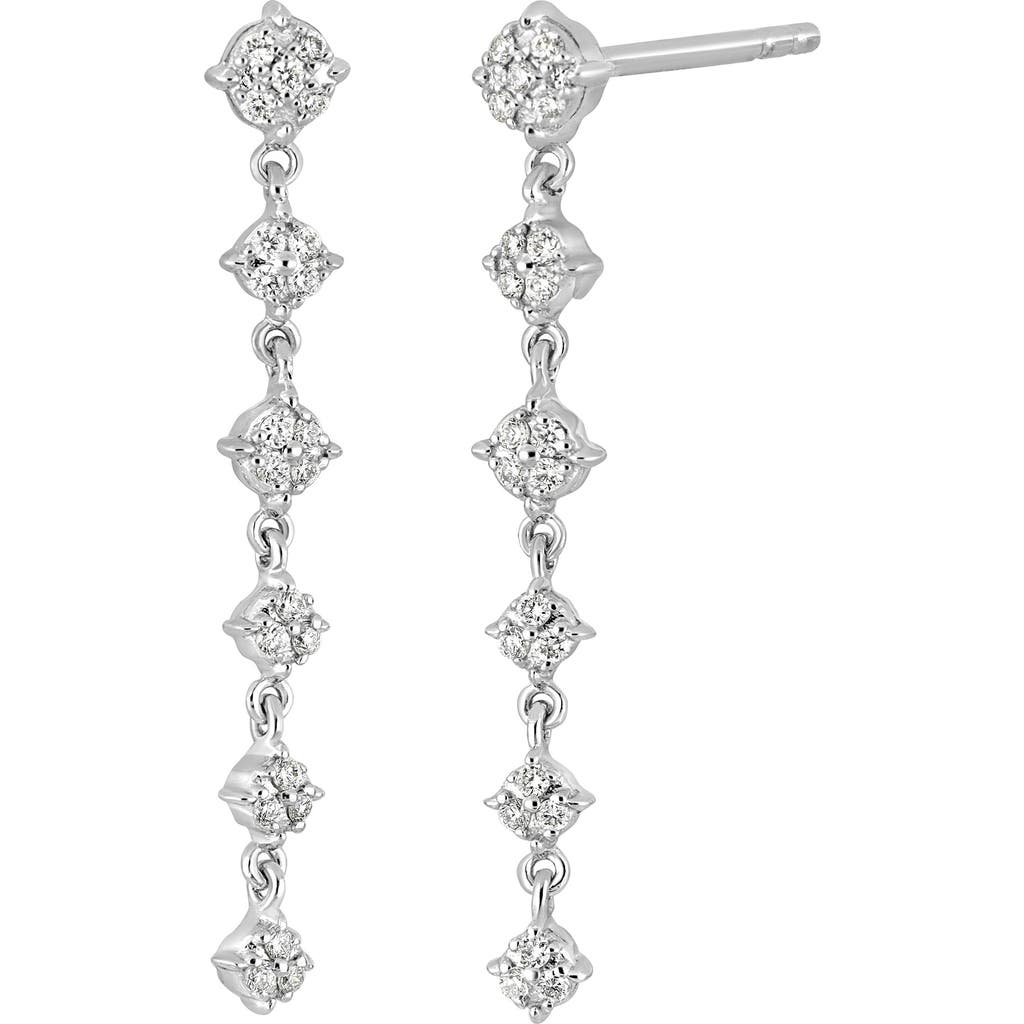 Bony Levy Mykonos 18k White Gold Diamond Linear Drop Earrings In Gray