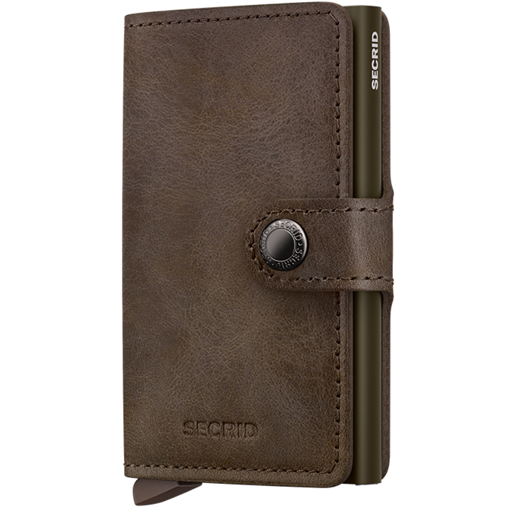 Secrid Miniwallet Vintage In Brown