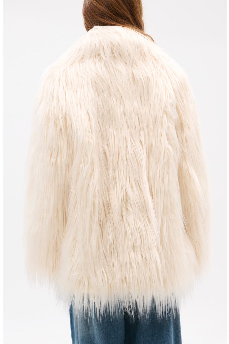 Breckenridge Faux Fur Jacket, Alternate, color, CREAM