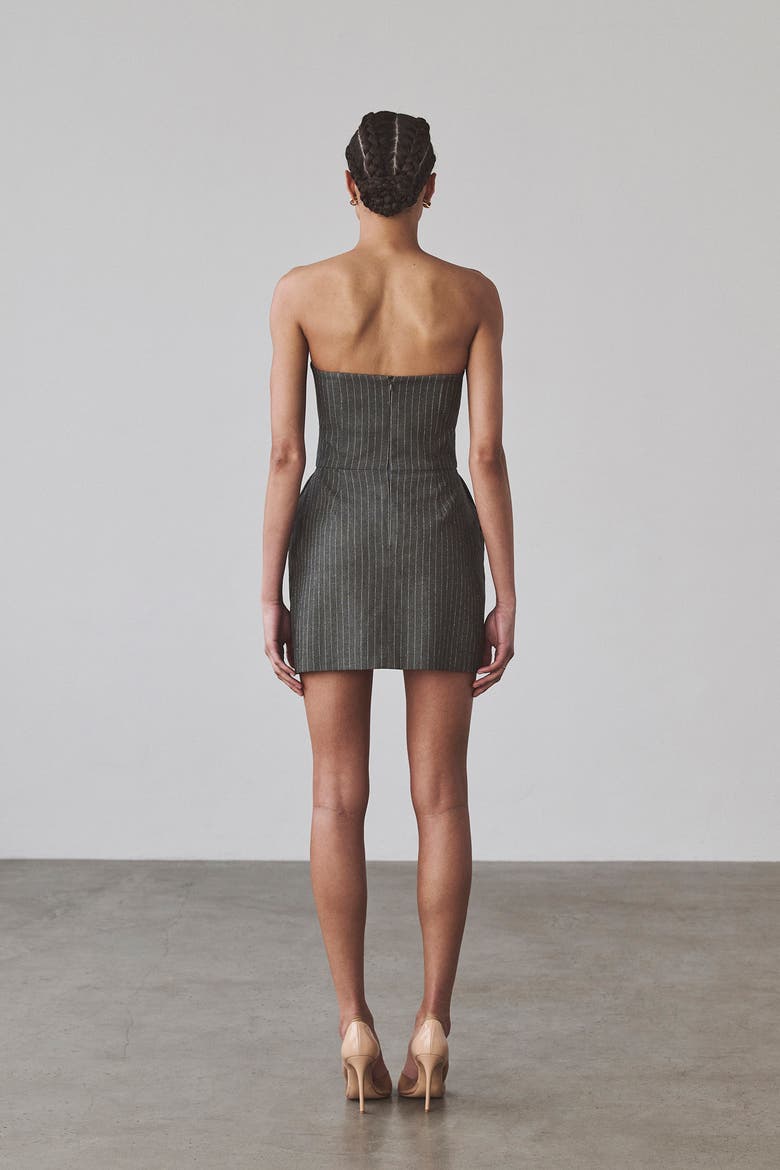 Benita Mini Dress, Alternate, color, Grey