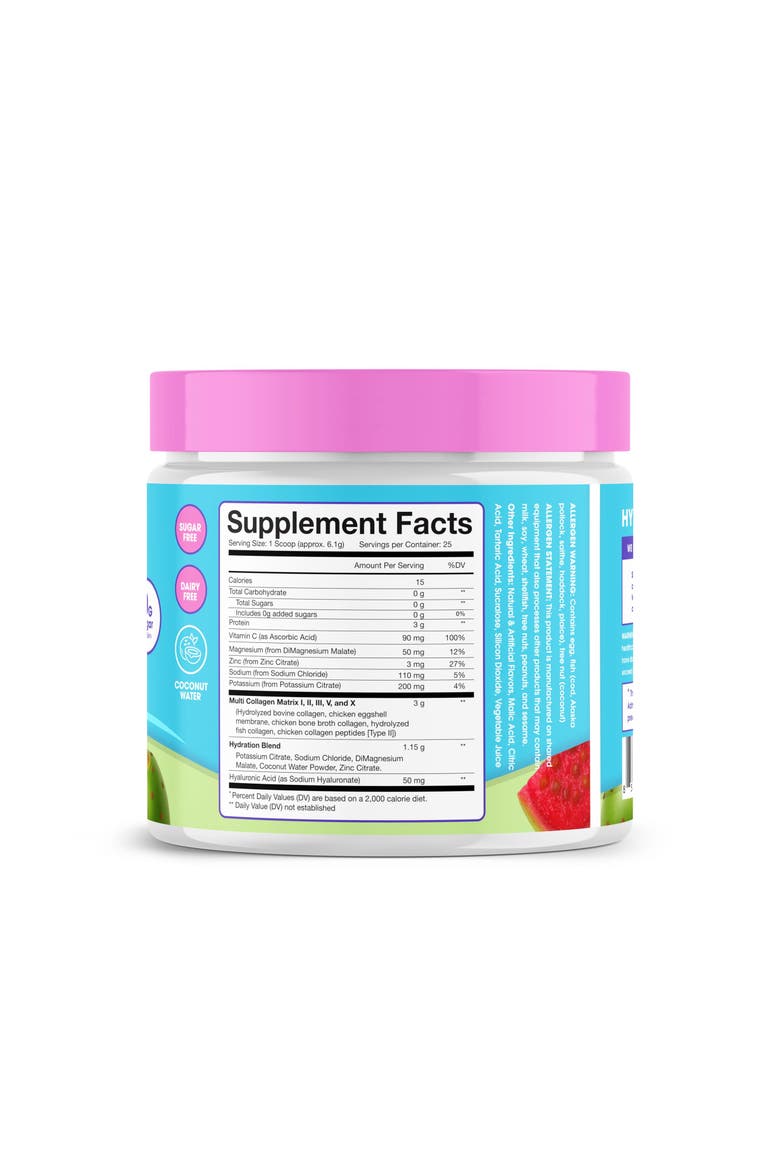 Collagen Hydration Replenish Essential Nutrients Skin, Nail & Hair Support Prickly Pear, Alternate, color, None