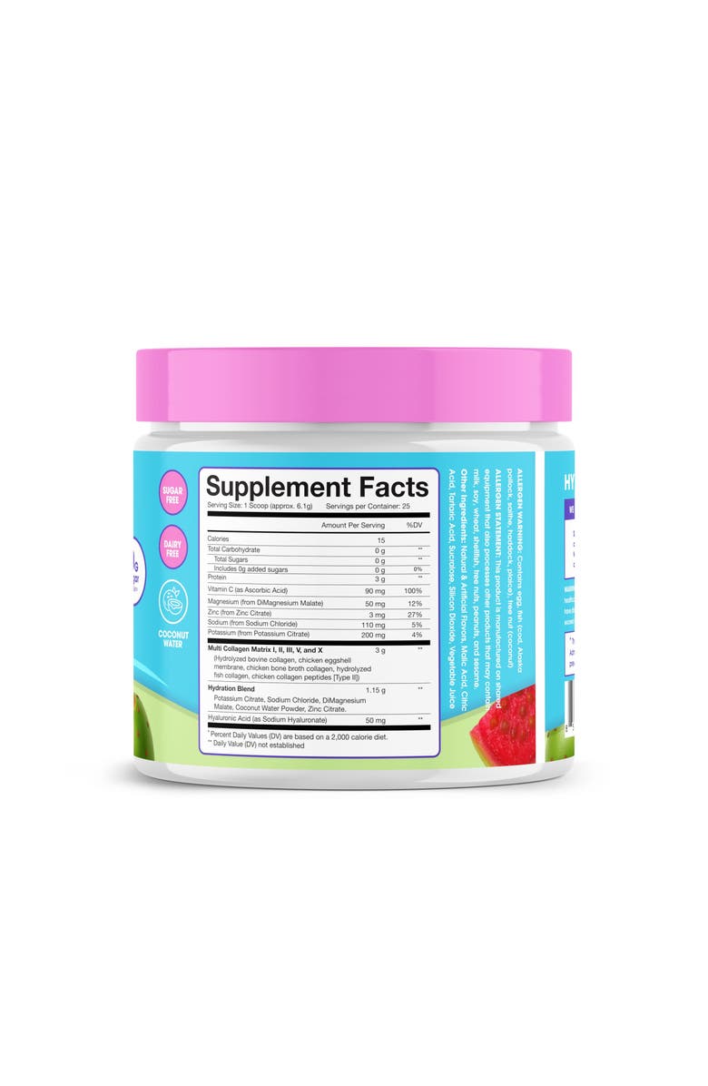 Obvi Collagen Hydration Replenish Essential Nutrients Skin, Nail & Hair Support Prickly Pear, Alternate, color, NO COLOR