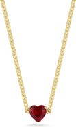 SPHERA MILANO Cubic Zirconia Heart Curb Chain Necklace