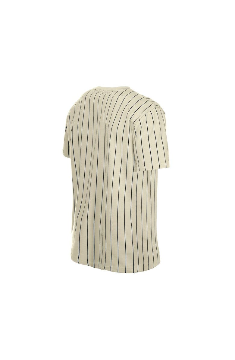 New Era Men's New Era Cream USA Baseball Throwback Meshback Pinstripe T-Shirt, Alternate, color, Cream