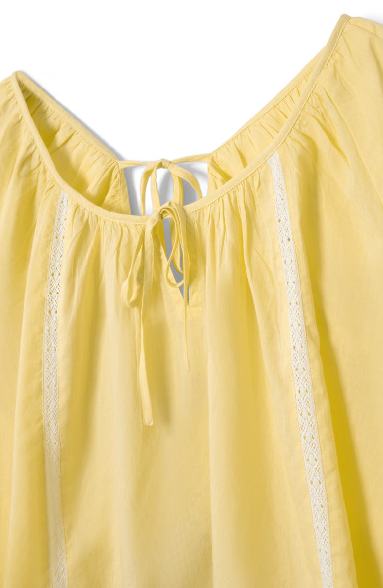 Damson Madder Maura Lace Trim Top, Alternate, color, Butter