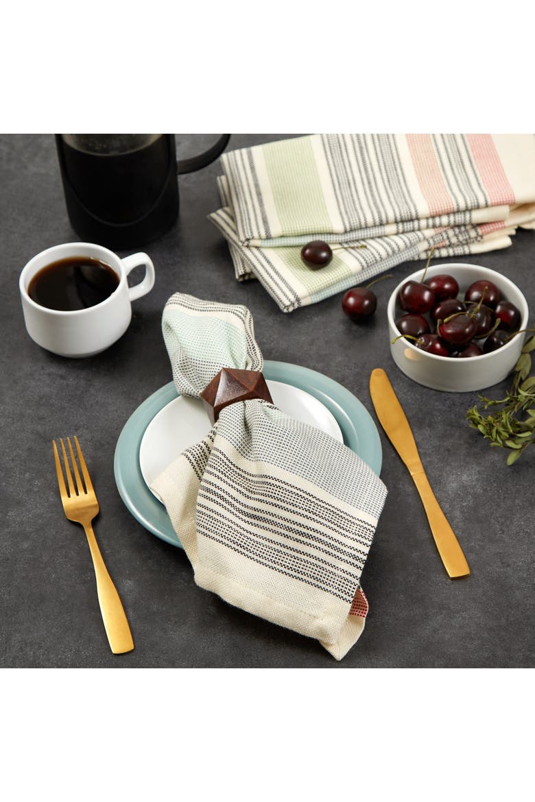 Variegated Cotton Napkin Set/6, Alternate, color, Multi-Color
