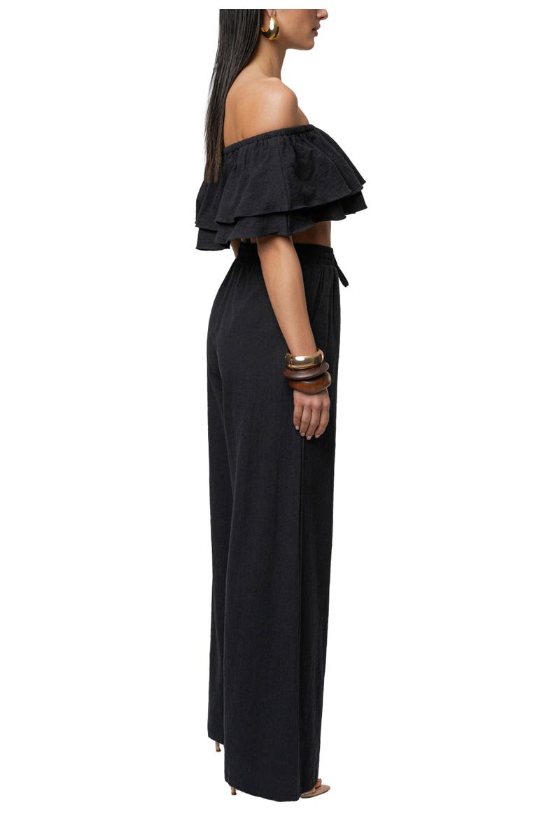 JLUXLABEL Marina Two-Piece Pant Set, Alternate, color, Black