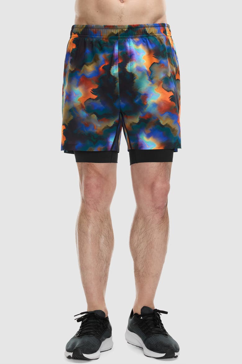 5" PaceForm Lined Run Short, Main, color, Heatmap Print