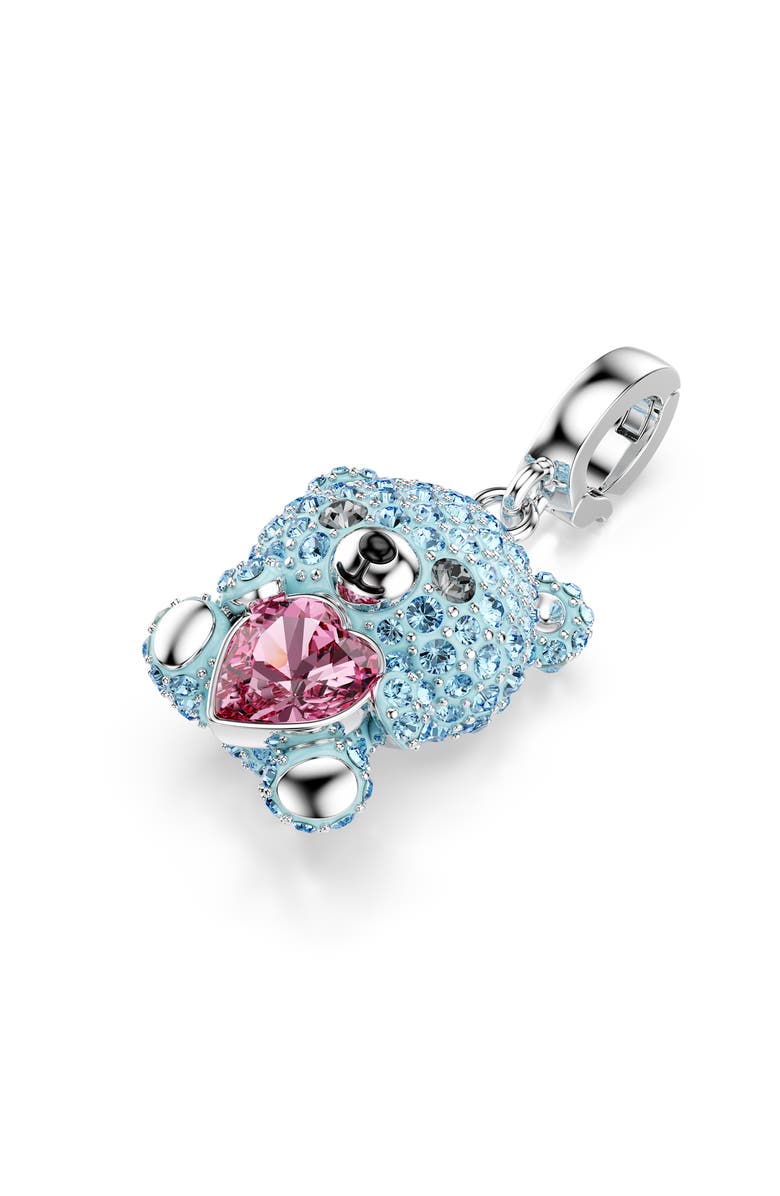Swarovski Idyllia Crystal Teddy Bear Charm, Alternate, color, Blue