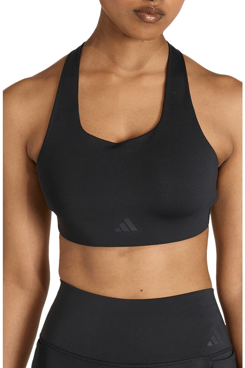 Optimum High Support Racerback Sports Bra, Main, color, BLACK/