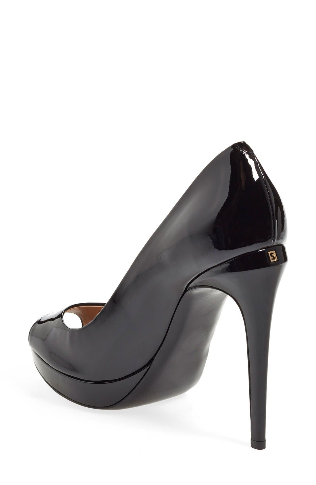 Fendi 'Sophie' Peep Toe Pump, Alternate, color, 