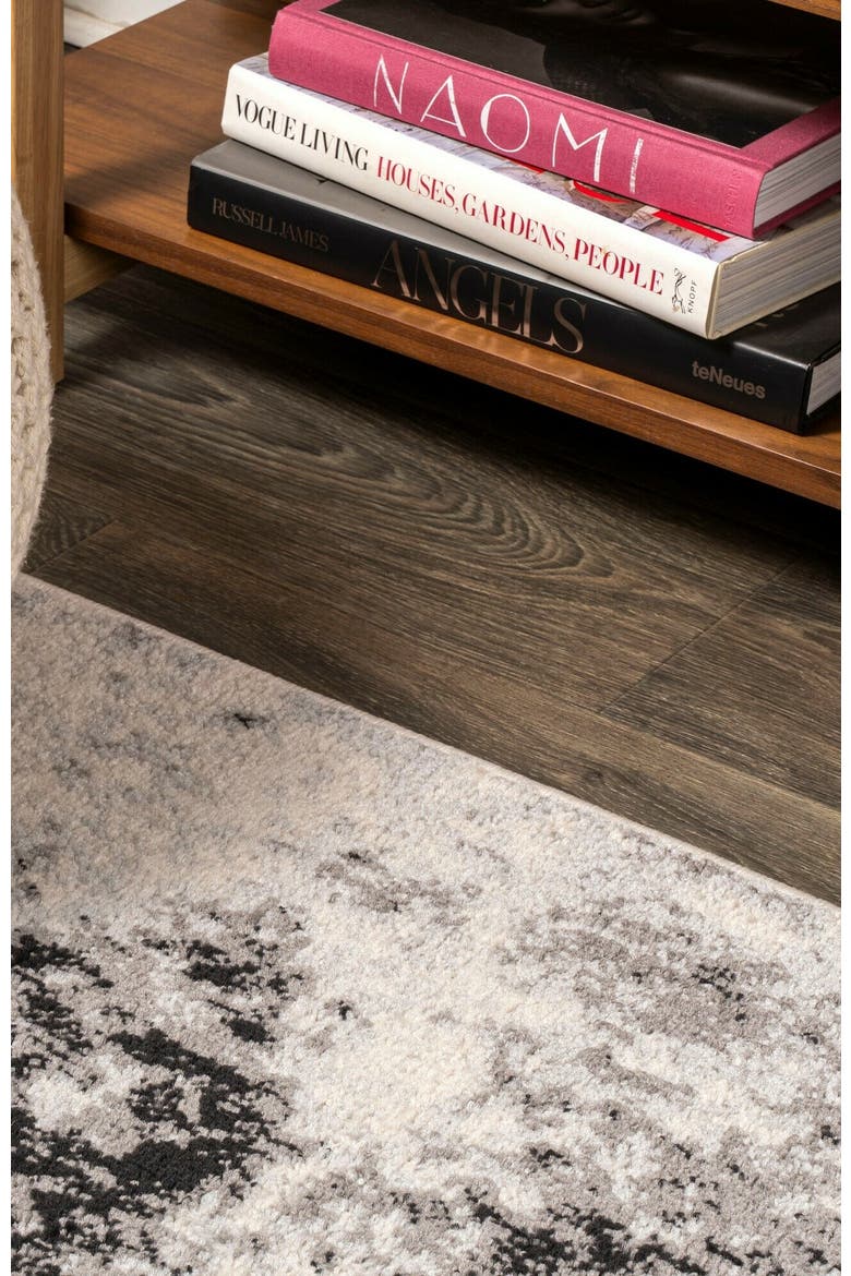 Dune Modern Abstract Area Rug, Alternate, color, Cream/Gray