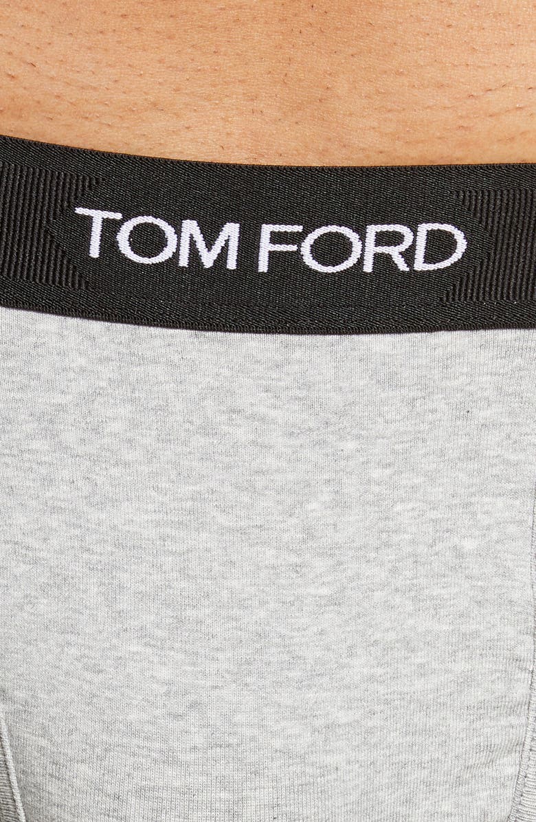 TOM FORD 2-Pack Cotton Jersey Boxer Briefs, Alternate, color, Grey Melange
