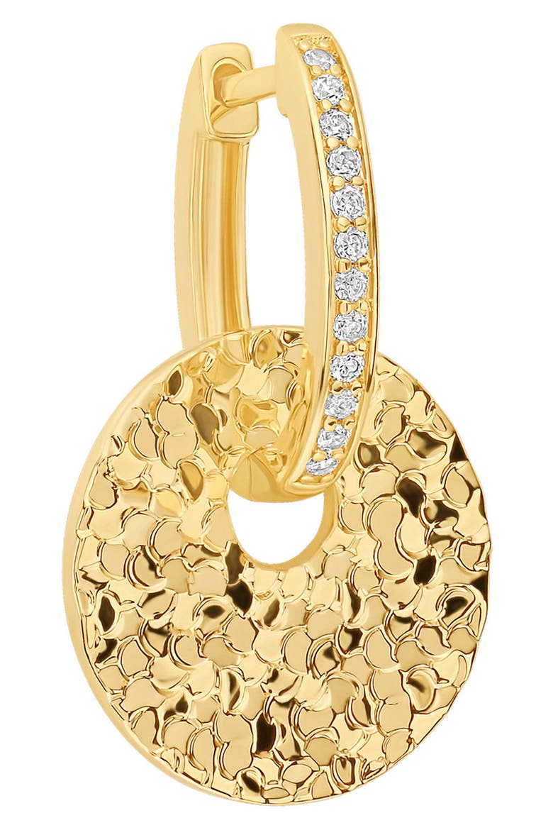 Dolce Sole Textured Round Drop Huggie Hoop Earrings, Alternate, color, GOLD