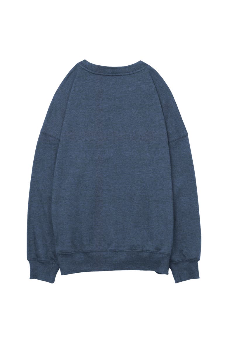 Junior's KPop Demon Hunters Hello Friend Duck Note  Sweatshirt, Alternate, color, Blue Heather