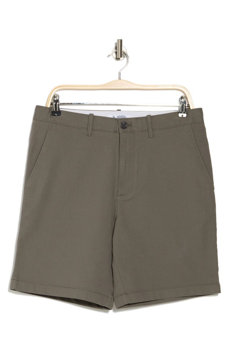 Original Penguin 9 Stretch Bedford Shorts, Alternate, color, Castlerock