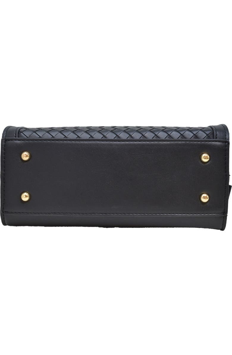 bebe Taffy Mini Satchel, Alternate, color, Black