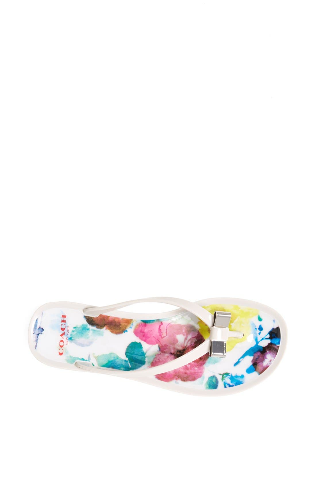 'Landon' Flip Flop, Alternate, color, PARCHMENT/ WATERCOLOR