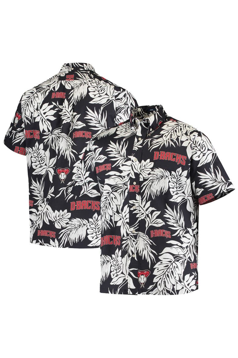 Men's Reyn Spooner Black Arizona Diamondbacks Aloha Button-Down Shirt, Main, color, Black
