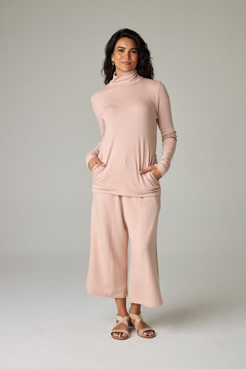 Acadia Eco-Luxe Rib Split-Sleeve Long Sleeve Top - Ultra-Luxe Flow