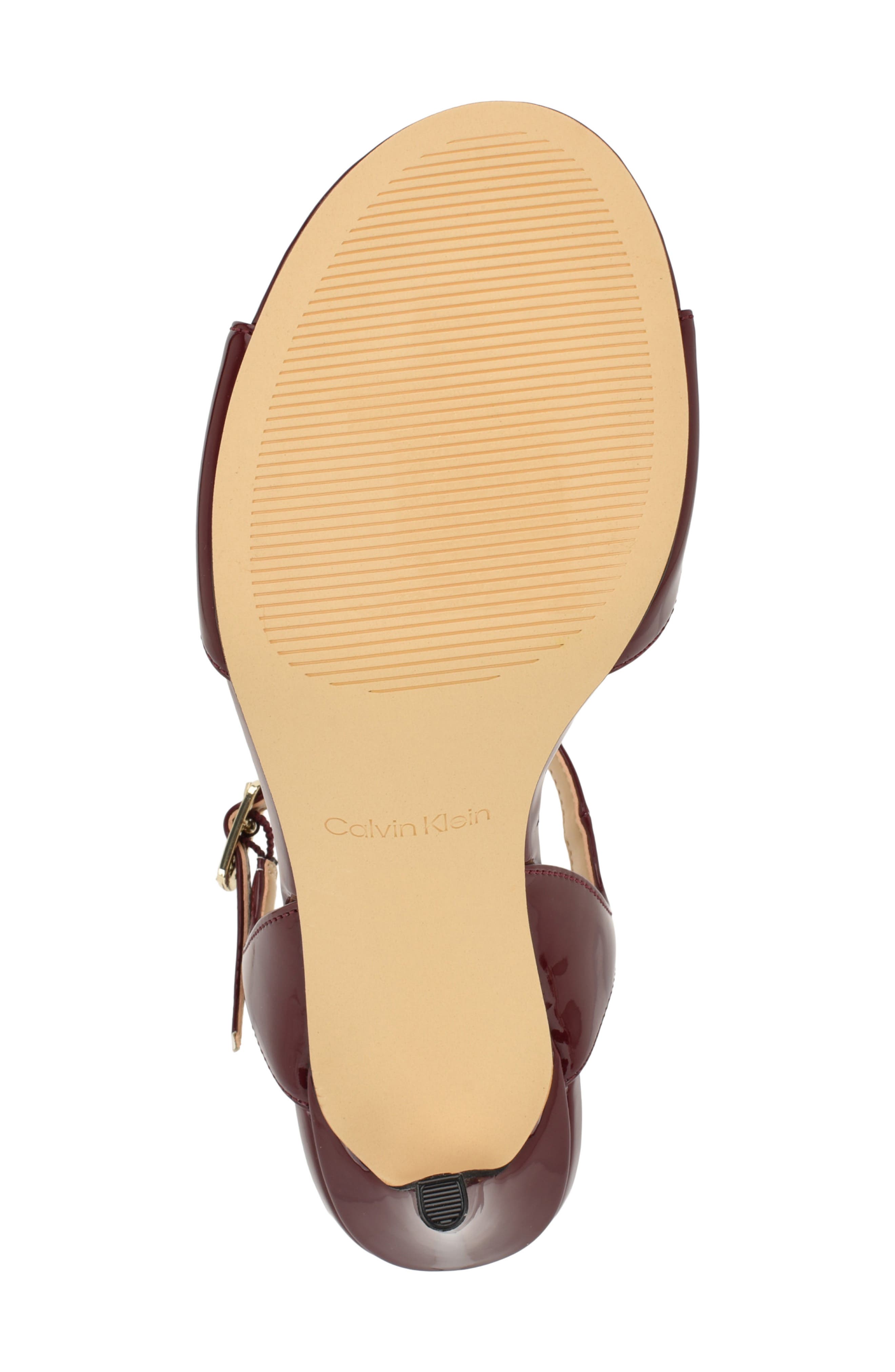 Barlett Ankle Strap Sandal, Alternate, color, DARK RED 601