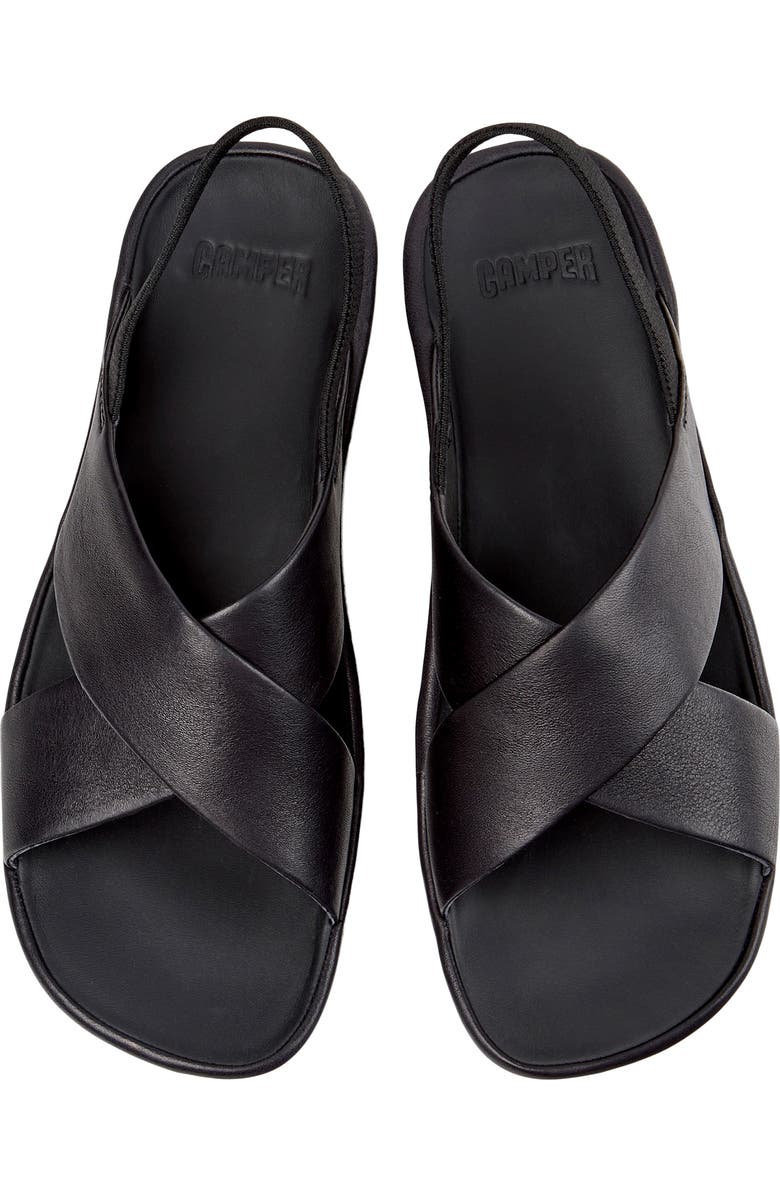Camper Right Isla Slingback Sandal, Alternate, color, Black
