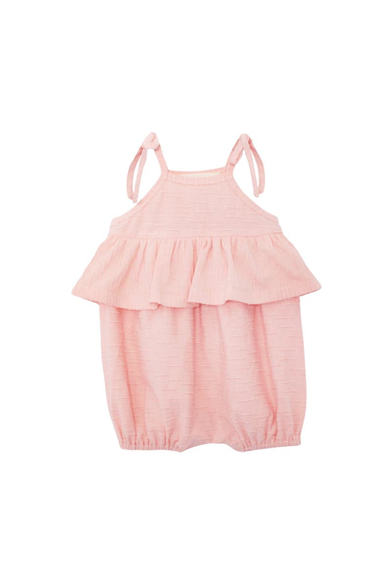 Mabel + Honey Pinky Linky Sleeveless with Knot Detail Romper, Main, color, Pink