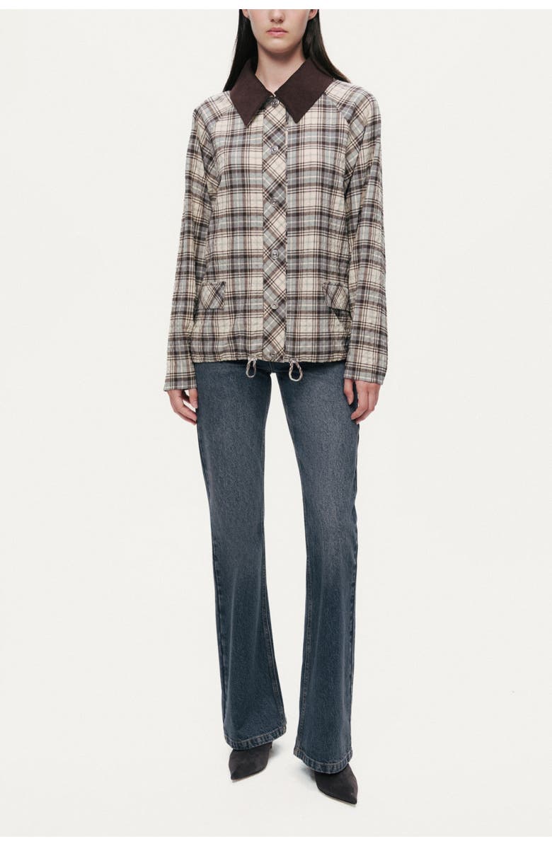 Nocturne Checked Contrast Collar Jacket, Alternate, color, Multi-Colored