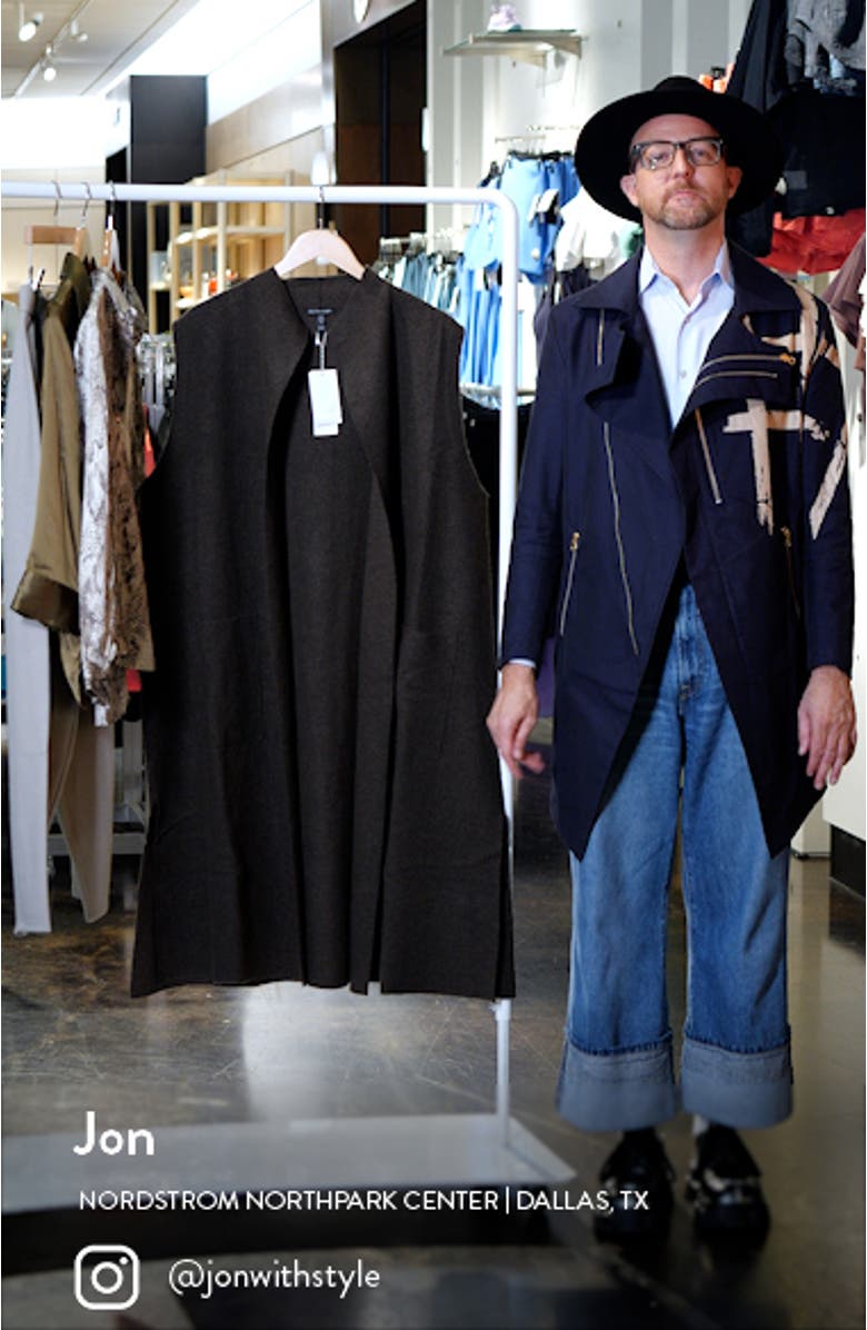 Longline Wool Vest, sales video thumbnail